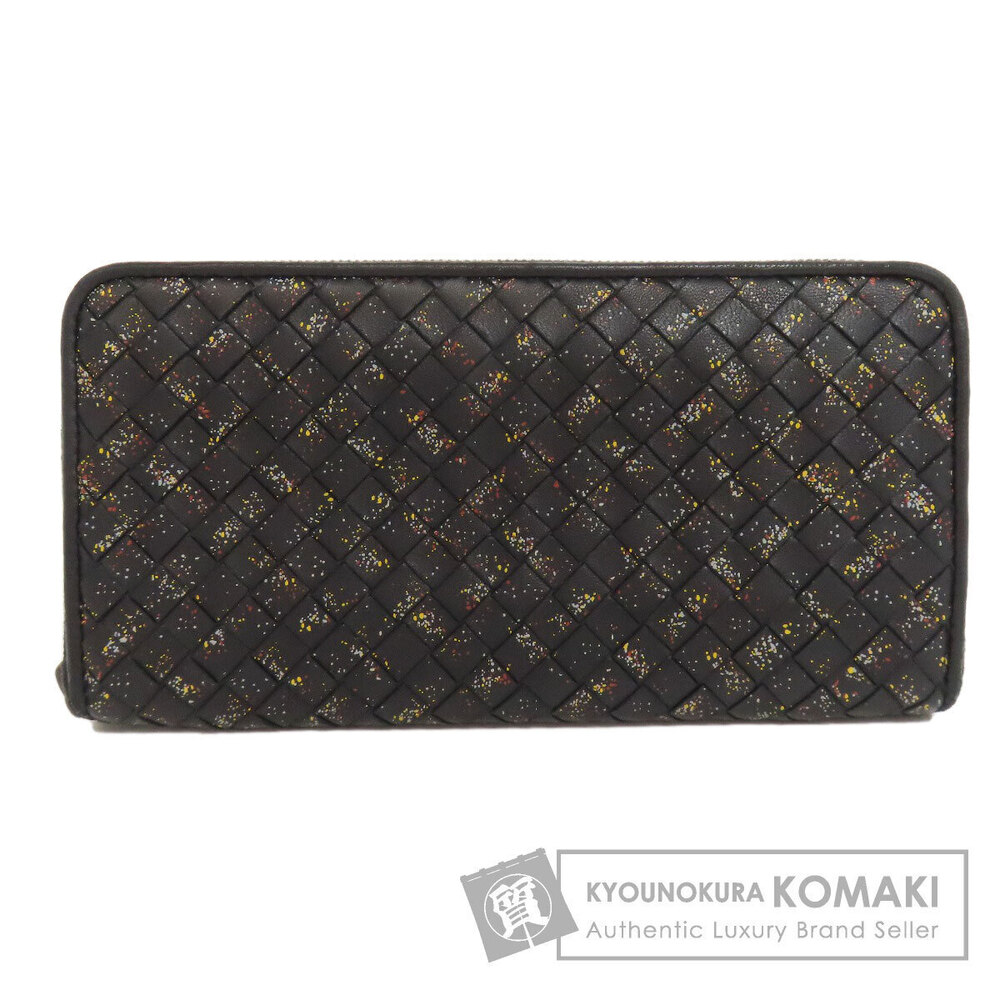 Bottega Veneta Intrecciato Round Zip Long Wallet coin purse Calfskin